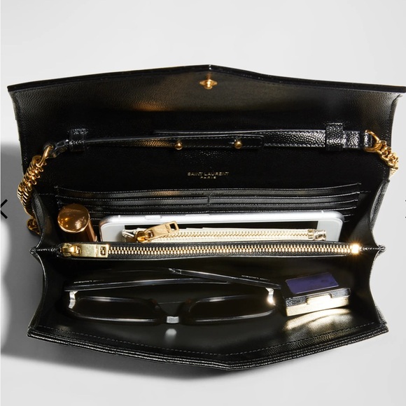 Saint Laurent Cassandre Envelope Chain Wallet - Picture 3 of 10